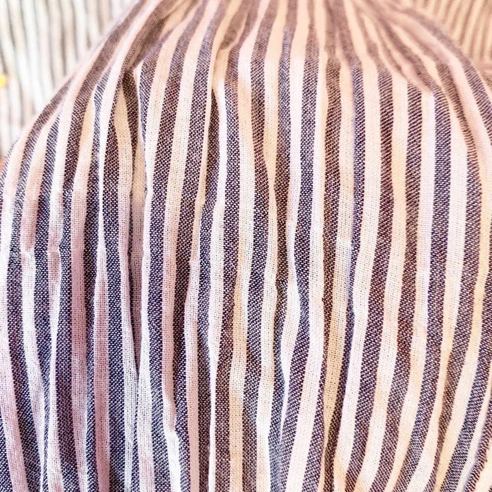 J Crew Perfect Button Down Shirt Stripes with Rhinestones Size Small - Picture 13 of 15